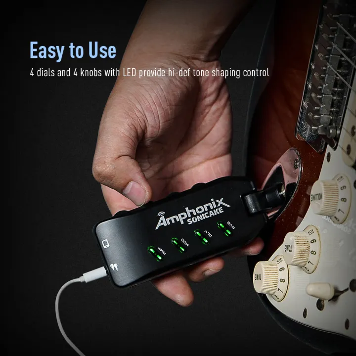 SONICAKE%20Bluetooth%20Headphone%20Guitar%20Amplifier%20Plug-In%20USB%20Chargable%20Portable%20Pocket%20Carry-On%20Bedroom%20Multi-Effects%20QAP-10%20-%20Image%206