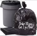 20*30 inch High Quality Black Trash Bag - 20 pcs ( 2pcs free ) - poly bag. 