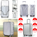 Transparent Luggage Cover Waterproof Thick Clear PVC Suitcase Cover Travel Bag Dust Protector Stylish Luggage Cases Cover for 20-30 inch. 