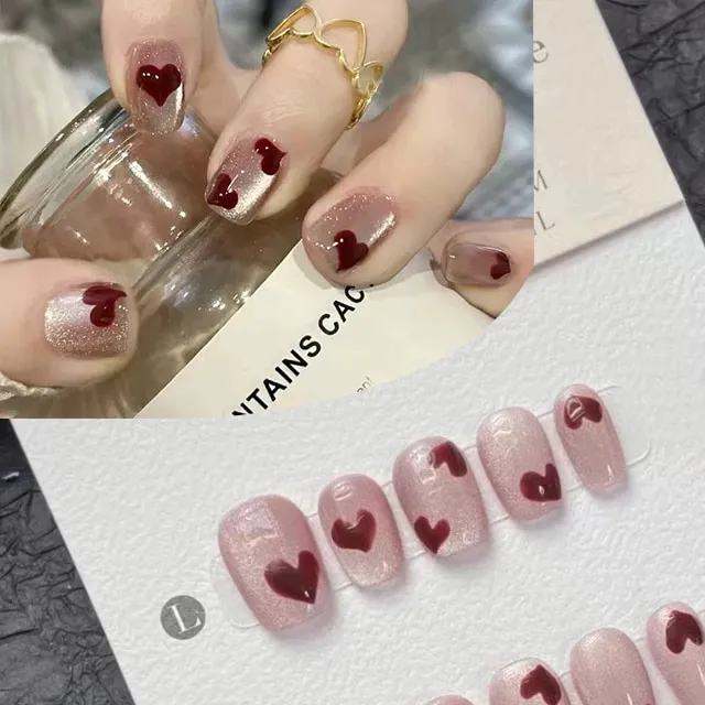 10PCS%20Pink%20Cat%20Eye%20Handmade%20Press%20On%20Nails%20Square%20Head%20Nails%20Diamond%20Designs%20Full%20Cover%20Nail%20Art%20Tips%20Wearable%20False%20Nails%20-%20Image%207