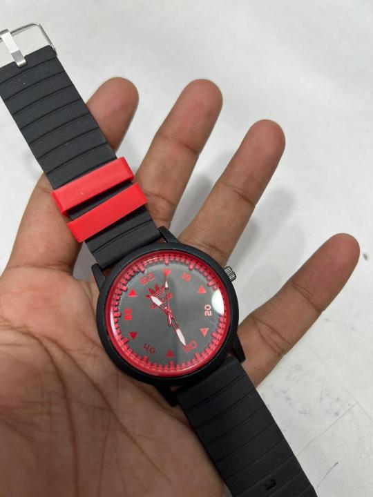 all brand Men's Reset Three-Hand Black Silicone Watch NIB P5001