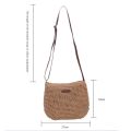 Straw Knitted Purses and Handbags Women Shoulder Bags Straw Woven Side Bag for Ladies Woman Handbag Beach Bag.