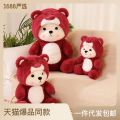 Tik Tok transforms into teddy bear doll plush toy cute blush bear doll doll gift wholesale for women. 