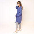 Retail Remedy Egyptian Blue Warp Kurti With Collar. 