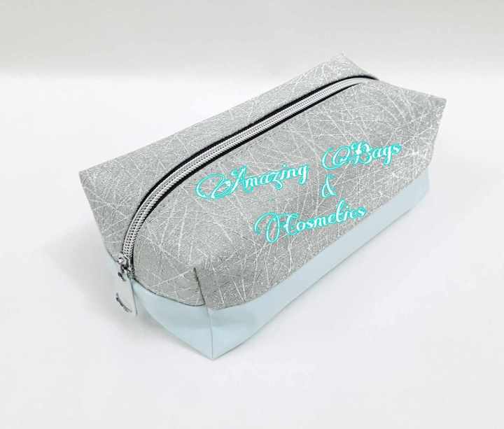 Cosmetics Pouch - 8"×3.5" Dual Tone Makeup Carrying Pocuh for Women
