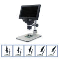 5.5-inch LCD Display Electron Microscope 10 Megapixel Industrial Microscopes Digital Electronic Maintenance Magnifying Glass 1000x Magnification 8LED Light Intensity Adjustable Photos Videos Playback Mode. 