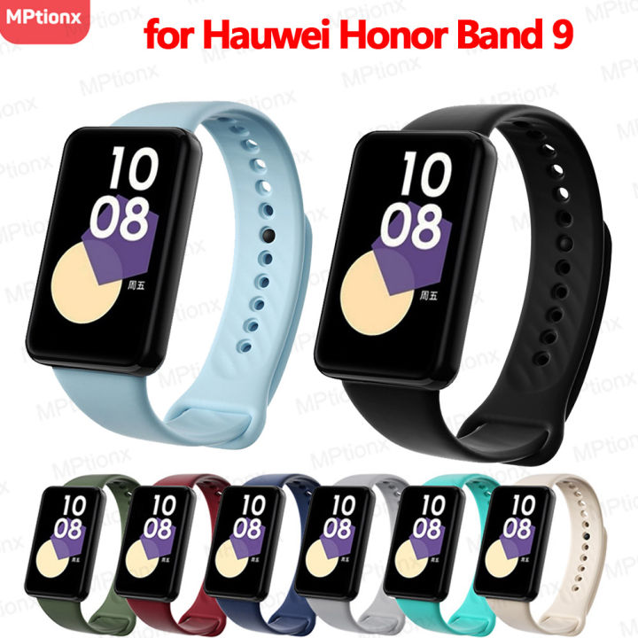 GIOPUEY Bracelet Compatible Avec Honor Band 9, Acier Inoxydable Sangle Bracelet [Résistant à L'usure] Montre Bracelet - Black