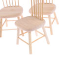 1Set 1/12 Dollhouse Miniature Dining Table Chair Doll House Wooden Furniture Toy. 