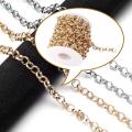 Round Link Chain 8mm Width Aluminum with Spool Roll for Jewelry Making DIY Accessories. 