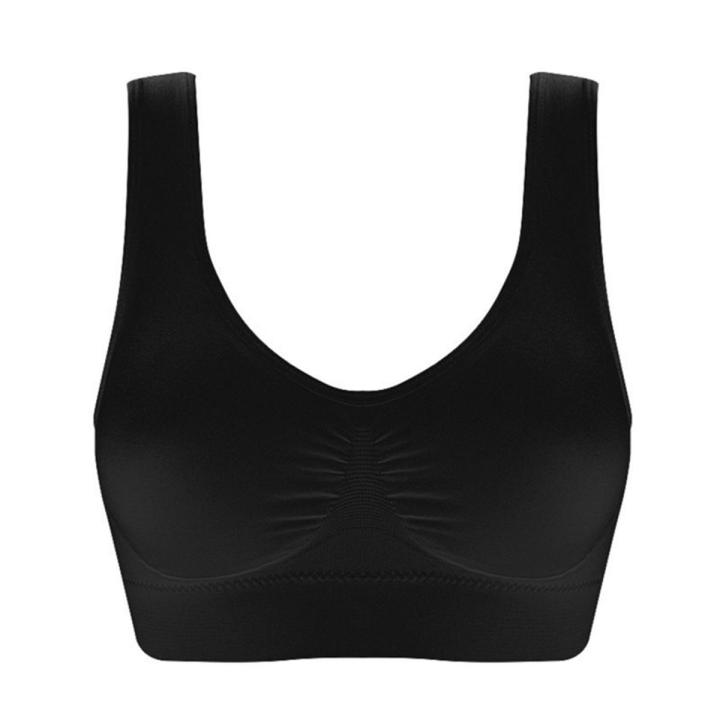 Fitness Bra Wireless Pure Color Thin Molded Cup Brassiere