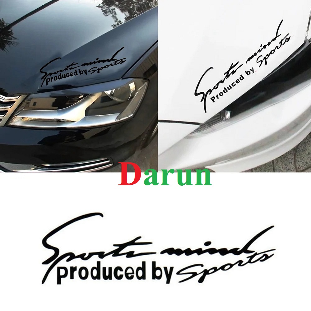 Car Styling Sports Mind Sticker Emblem Badge Decal Auto Headlight Bonnet Sticker Car's Goods