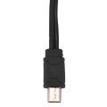USB 2.0 to Mini A Male 3.5mm Jack Plug Audio Data Cable 45cm 2 Pcs.