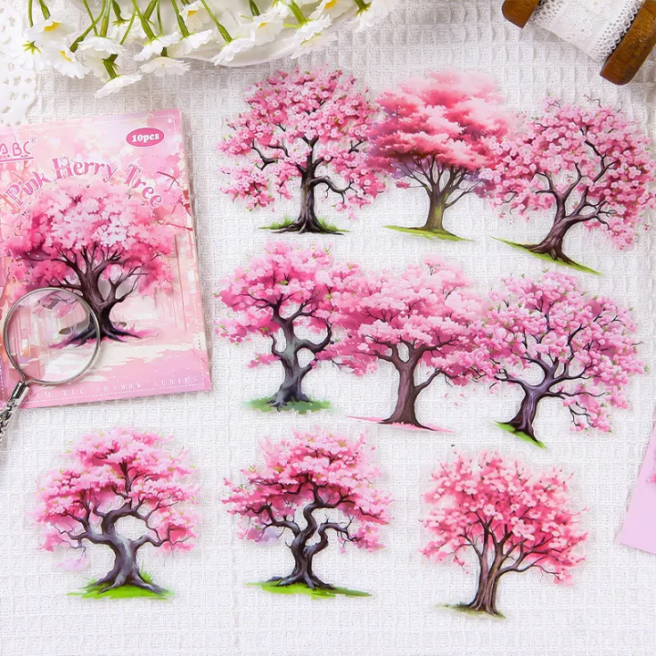 Panda%20Online%2010PCS%20Tree%20Shadow%20Series%20PET%20Waterproof%20Stickers%20Journal%20Diary%20Scrapbooking%20Decoration%20-%20Image%202