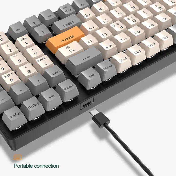 Gamer%20Keypad%20100%20Keys%20K6%20Hot-Swap%20Keyboard%20Type-C%20Bluetooth-compatible%20Personalized%20Keycap%20Multiple%20Light%20Effects%20for%20PC%20Desktop%20-%20Image%205