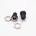 5.5*2.1 5.5x2.5mm DC Power Jack Socket Supply Female Panel Mount Connector Plug Adapter 2 Terminal Type DC Connector DC-022B. 
