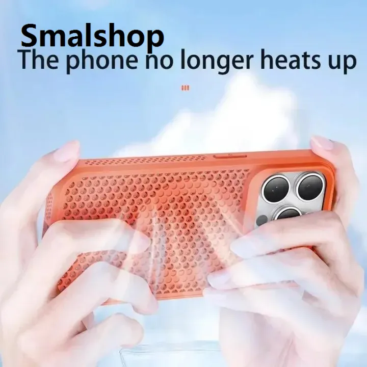 Smalshop%20Cooling%20Heat%20Dissipation%20Phone%20Case%20For%20iPhone%2017%2016%2015%2014%2013%2012%2011%20Pro%20Max%20Plus%20Breathable%20Hard%20Back%20Magnetic%20Cover%20For%20Magsafe%20-%20Image%204