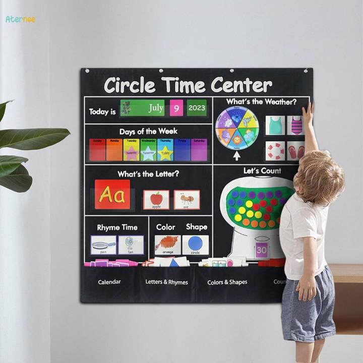 Circle%20Time%20Learning%20Center%20Pocket%20Chart%20Color%20Shape%20Counting%20Weather%20Learning%20Turnable%20for%20Teaching%20Aids%20Classroom%20Kindergarten%20Teachers%20-%20Image%205