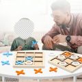 1pc Xo Tic Tac Toe Children Board Game Parent-child Interactive Logic Thinking Fun Game Children Puzzle Toys Gaming Gift.