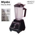 Miyako Heavy Duty Commercial Blender 6 Turbo blade HB-k212-1500 watt.
