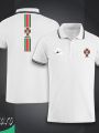 Portugal Short Sleeve Collar Polo Football Jersey For Men - Half Sleeve Collar Polo Portugal t shirt - Portugal Fan Jersey. 