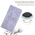 For Xiaomi Poco M5 4G/5G/M4 5G HT03 Skin Feel Butterfly Embossed Flip Leather Phone Case. 