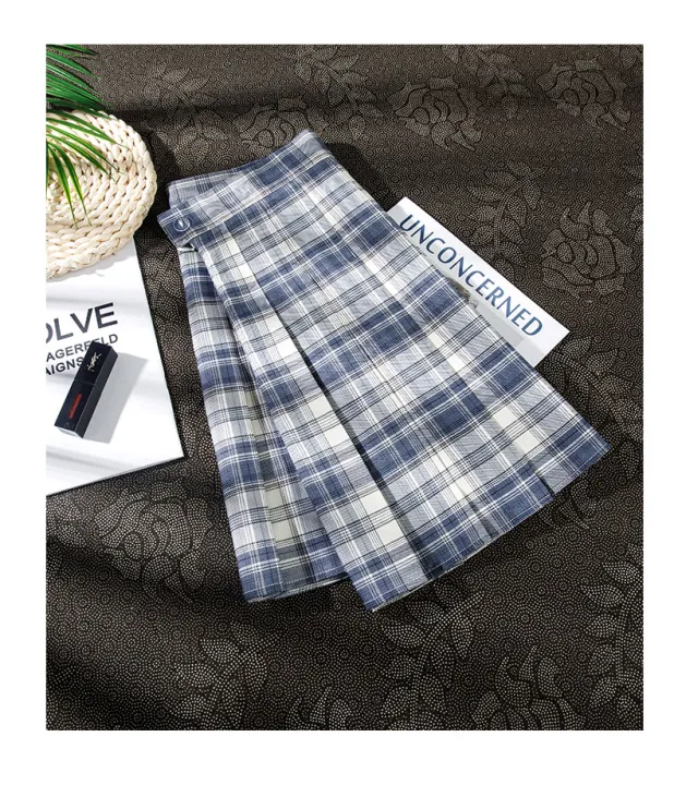 New%20Women's%20Fall/Winter%20Skirt%20High%20Waist%20Folded%20Skirt%20%20A-line%20above%20knee%20length%20Skirt%20tennis%20skirt%20-%20Image%202