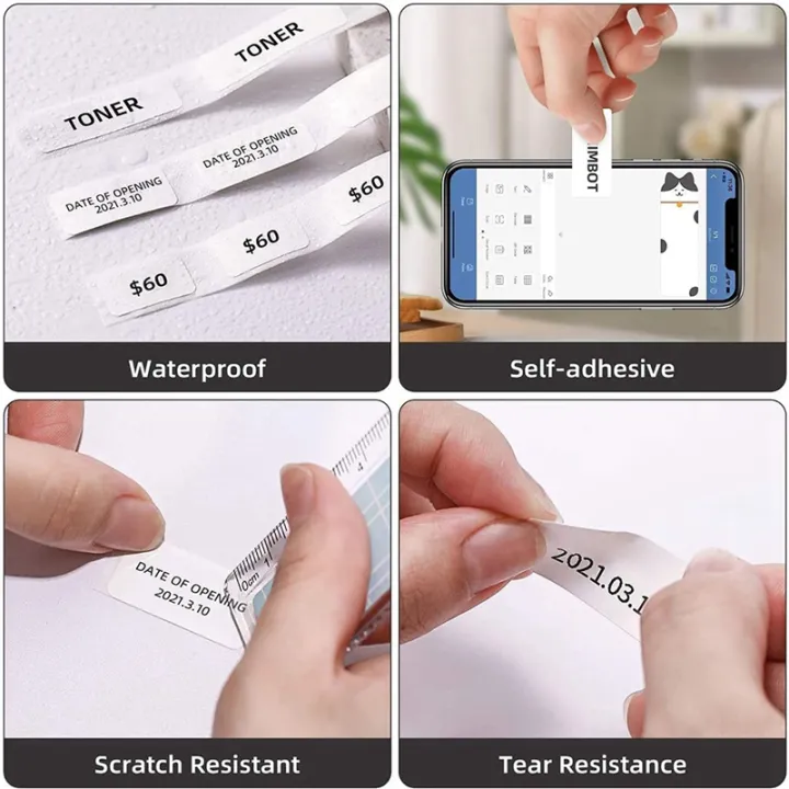 3X%20D101%20D11%20D110%20White%20Label%20Printing%20Paper%20Name%20Sticker%20Adhesive%20Book%20Stationery%20Labeling%20Machine%20Labels%20Roll%20-%20Image%204