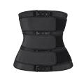 Hot Sweat Waist Slimming Fine-Tuning Zipper Belt Body Shaping Machine Weight Loss Exercise Belt Large Size Black XL.
