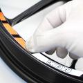 Wheel Stickers Reflective Decals for Motorcycle Rim Tape Strips -Raing Orange. 