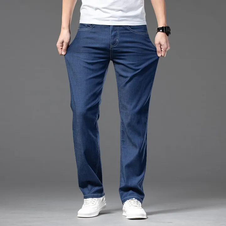 Brand%20Clothing%20Summer%20Lyocell%20Jeans%20Men%20Thin%20Loose%20Straight%20Stretch%20Denim%20Pants%20Light%20Blue%20Classic%20Trousers%20Large%20Size%2040%2042%2044%20-%20Image%202