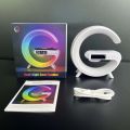 G63 Smart Sound Mini RGB Colorful Ambient Light Wireless Charge Smart Bluetooth Speakers and Alarm Clock. 