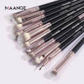 MAANGE 18 Pcs Makeup Brushes Set - Black. 