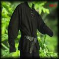Men Medieval Renaissance Grooms Pirate Reenactment Larp Costume Lacing Up Shirt Bandage Top Middle Age Clothing For S-3XL.