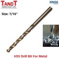 TANDT 1pcs HSS Drill Bit inch & mm ( Available size 3/32" to 1/2" ) - Kings Trading. 