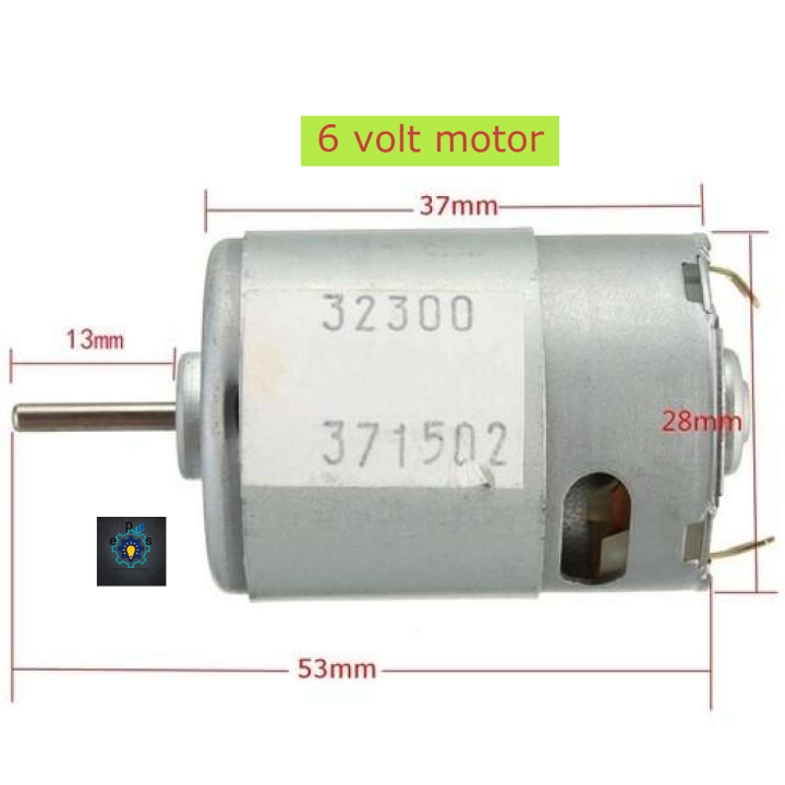 6 Volt high Speedy and high Energetic DC Motor