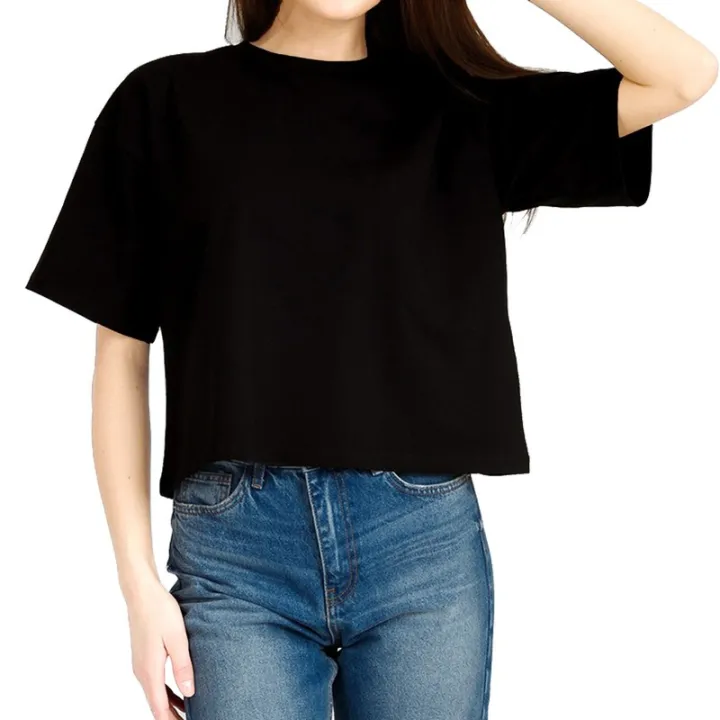 Premium%20Quality%20Drop%20Shoulder%20OverSize%20%20Black%20Crop%20Top%20For%20Girls%20-%20Image%203
