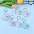 Clear PVC Small Picture Book Mini Photo Album Keychain Photos Key Chain. 