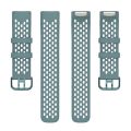 Solid Color Breathable Sports Silicone Watch Band For Fitbit Charge 6.
