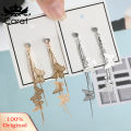 Fashion Women Butterfly Tassel Long Dangle Rhinestone Stud Earrings Jewelry. 