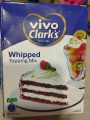 Vivo Clarks Whipped Topping Mix 72 Grams Of Malaysia. 
