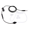 Acoustic Radiation Protection Anti-Radiation FBI Headphones Air Tube Handsfree Earphone with Microphone Volume Control Ear Hook. 