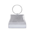 2023 Cross-border Dinner Bag Light Luxury Handbag Women's Diamond PU European and American Chain Bag Silver Pie Opponent Bag. 