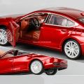 1/35 Lexus ES300h Alloy Diecast Car Model Toy with Sound Light Pull Back Simulation Toy Car Model for Children's Collection Gift. 