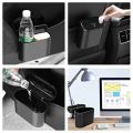 Hanging Car Trash Can Vehicle Garbage Dust Case Storage Box Abs Square Pressing Trash Bin Auto Interior Accessories For Car. 
