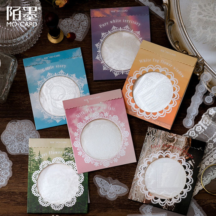 Panda Online 30PCS Daydream Series Lace PET Waterproof Stickers Album ...