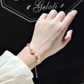Zircon Pearl Bracelet for Women Adjustable Alloy Chain with Star Moon Charm Elegant Beaded Jewelry for Party Wedding and Daily Wear. 