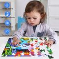 Puzzles for Kids Ages 4-8, Kids Puzzles 100 Piece Big Dinosaur Floor Jigsaw Puzzle for Kids Children Educational Puzzles Toys fo. 
