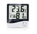 HTC-1 Lcd Display Digital Room Temperature & Humidity Meter Clock.