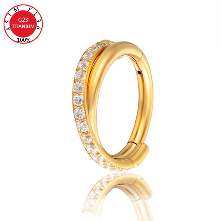 Nose%20Ring%20Piercings%20G23%20Titanium%20Daith%20Earring%2016G%20Hoop%20Septum%20CZ%20Clicker%20Hinged%20Segment%20Ear%20Cartilage%206/8/10/12mm%20-%20Image%203