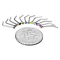 40/60pcs Stainless Steel Crystal Nose Ring Set Women Surgical Steel Nose Piercing Set ear bone needle Studs Body Jewelry.
